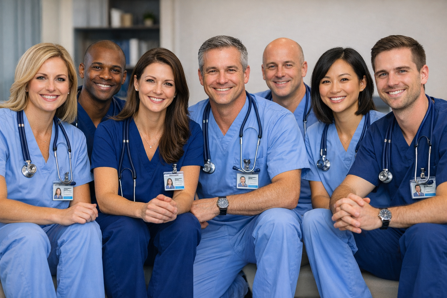 Precision Surgical Resources team in scrubs